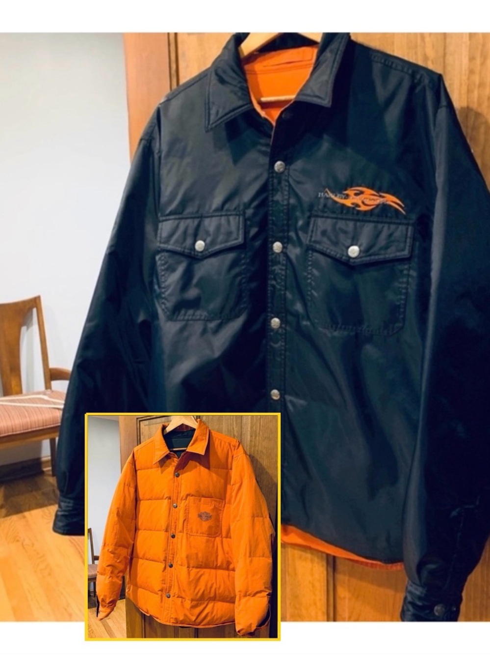 HARLEY-DAVIDSON Reversible Stitched Puffer Jacket